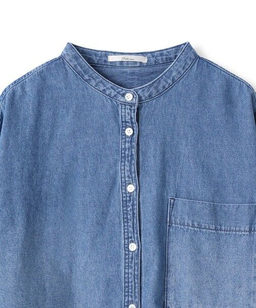 Droite lautreamont / ドロワットロートレアモン シャツ・ブラウス | バンドカラーデニムシャツ≪洗濯機で洗える≫ | 詳細9