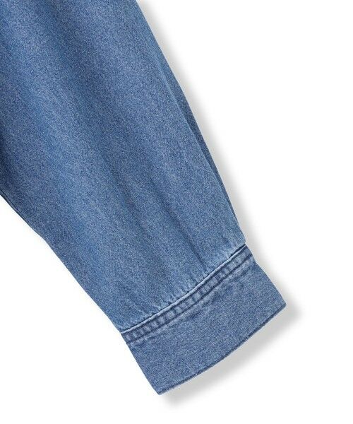 Droite lautreamont / ドロワットロートレアモン シャツ・ブラウス | バンドカラーデニムシャツ≪洗濯機で洗える≫ | 詳細10