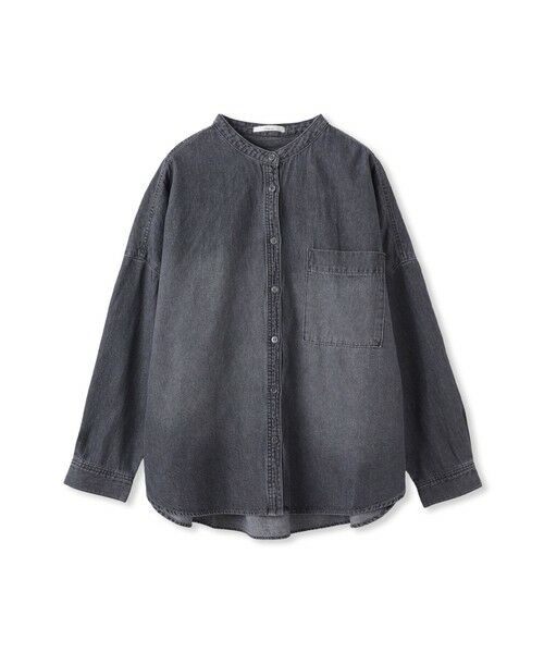 Droite lautreamont / ドロワットロートレアモン シャツ・ブラウス | バンドカラーデニムシャツ≪洗濯機で洗える≫ | 詳細21