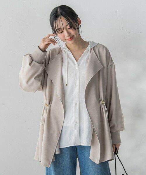 Droite lautreamont / ドロワットロートレアモン テーラードジャケット | タンブラーオックスドロストジャケット（ベージュ）