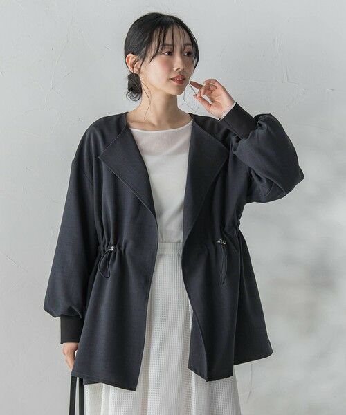 Droite lautreamont / ドロワットロートレアモン テーラードジャケット | タンブラーオックスドロストジャケット（チャコールグレー）