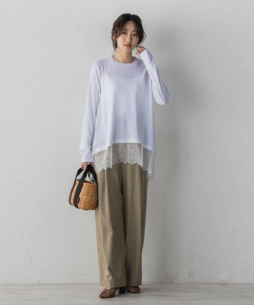 Droite lautreamont / ドロワットロートレアモン カットソー | 裾レーストップス≪手洗い可能≫ | 詳細4