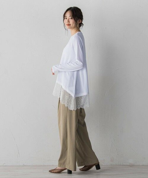 Droite lautreamont / ドロワットロートレアモン カットソー | 裾レーストップス≪手洗い可能≫ | 詳細5