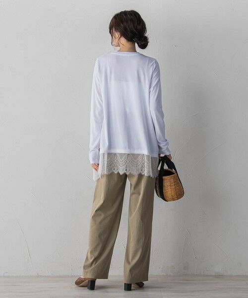 Droite lautreamont / ドロワットロートレアモン カットソー | 裾レーストップス≪手洗い可能≫ | 詳細6