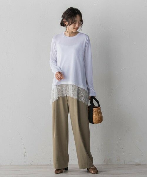 Droite lautreamont / ドロワットロートレアモン カットソー | 裾レーストップス≪手洗い可能≫ | 詳細7