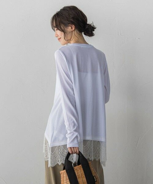 Droite lautreamont / ドロワットロートレアモン カットソー | 裾レーストップス≪手洗い可能≫ | 詳細2