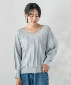 Droite lautreamont / ドロワットロートレアモン ニット・セーター | ラメドルマンVネックニット