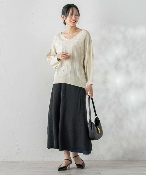 Droite lautreamont / ドロワットロートレアモン ニット・セーター | ラメドルマンVネックニット | 詳細4