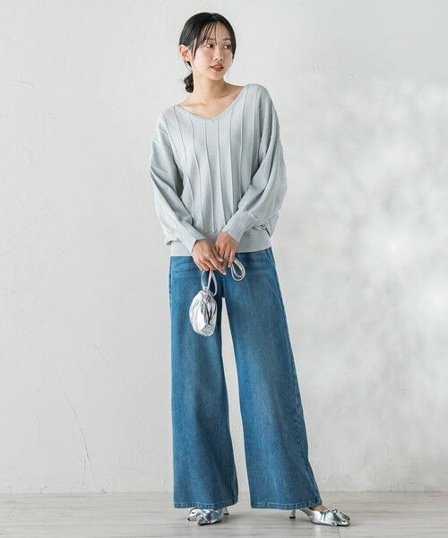 Droite lautreamont / ドロワットロートレアモン ニット・セーター | ラメドルマンVネックニット | 詳細14