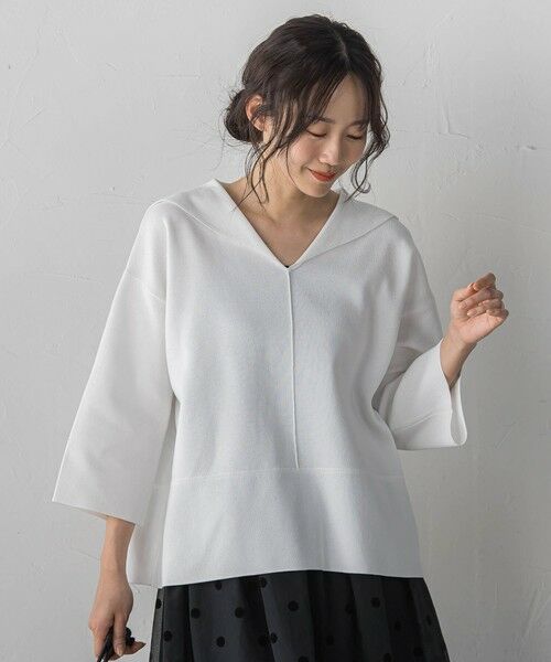 Droite lautreamont / ドロワットロートレアモン ニット・セーター | セーラーカラーニット | 詳細2