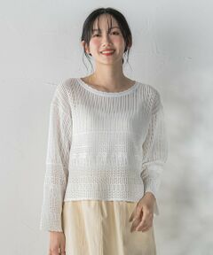 Droite lautreamont / ドロワットロートレアモン ニット・セーター | レース柄ニット