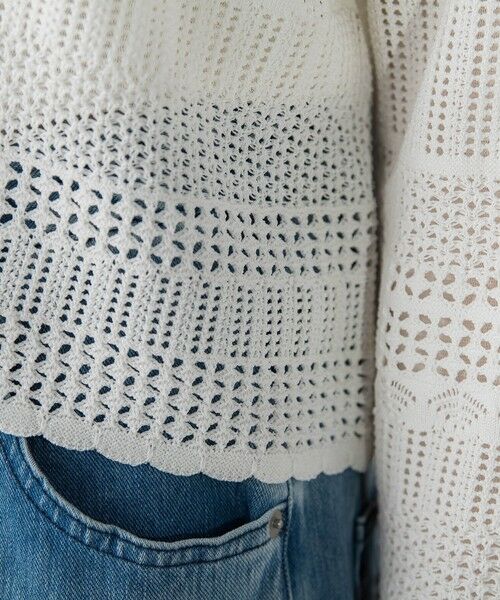 Droite lautreamont / ドロワットロートレアモン ニット・セーター | レース柄ニット | 詳細7