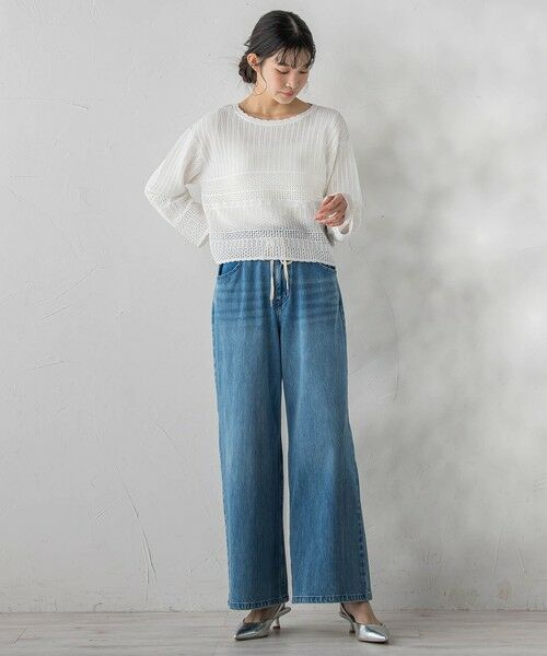 Droite lautreamont / ドロワットロートレアモン ニット・セーター | レース柄ニット | 詳細8