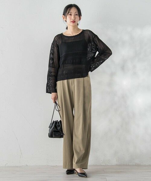 Droite lautreamont / ドロワットロートレアモン ニット・セーター | レース柄ニット | 詳細12