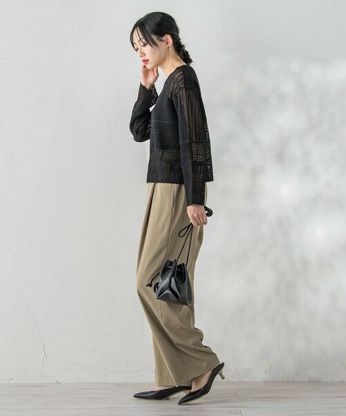 Droite lautreamont / ドロワットロートレアモン ニット・セーター | レース柄ニット | 詳細14