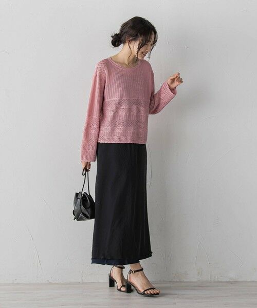 Droite lautreamont / ドロワットロートレアモン ニット・セーター | レース柄ニット | 詳細21