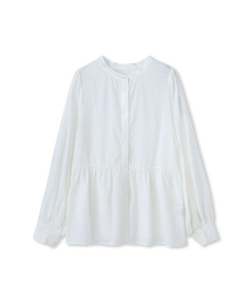 Droite lautreamont / ドロワットロートレアモン シャツ・ブラウス | 2WAYシアーペプラムシャツ | 詳細9