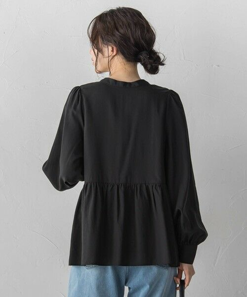 Droite lautreamont / ドロワットロートレアモン シャツ・ブラウス | 2WAYシアーペプラムシャツ | 詳細10