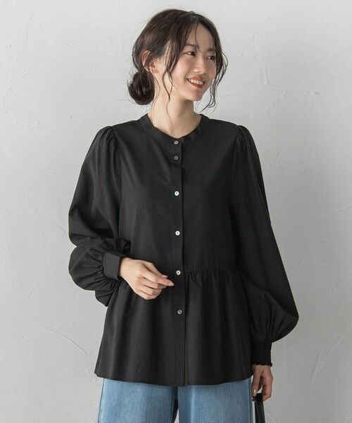 Droite lautreamont / ドロワットロートレアモン シャツ・ブラウス | 2WAYシアーペプラムシャツ | 詳細12