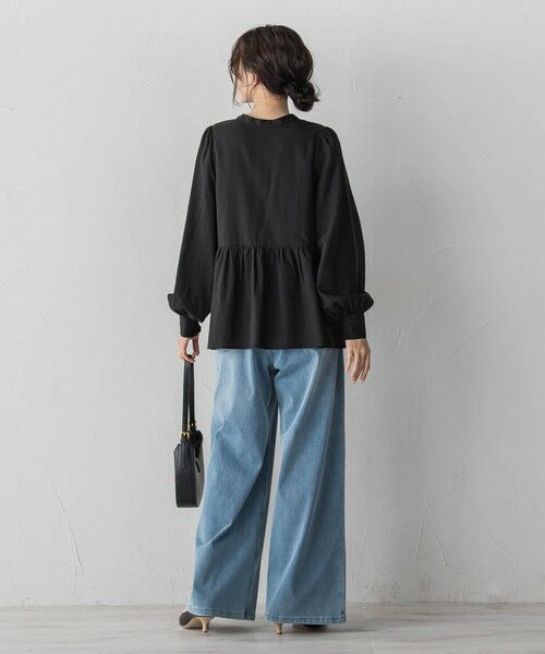 Droite lautreamont / ドロワットロートレアモン シャツ・ブラウス | 2WAYシアーペプラムシャツ | 詳細15