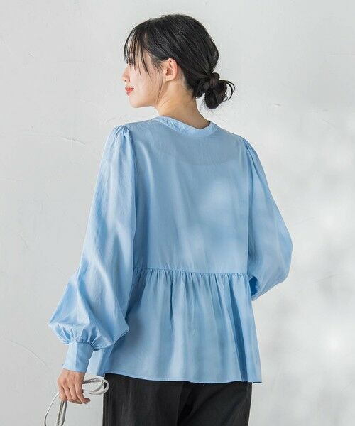 Droite lautreamont / ドロワットロートレアモン シャツ・ブラウス | 2WAYシアーペプラムシャツ | 詳細19