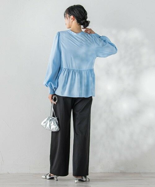 Droite lautreamont / ドロワットロートレアモン シャツ・ブラウス | 2WAYシアーペプラムシャツ | 詳細22