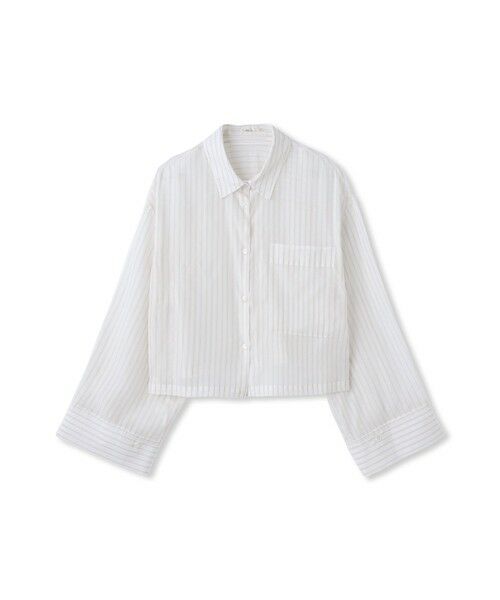 Droite lautreamont / ドロワットロートレアモン シャツ・ブラウス | LYOCELL DOBBY STRIPEシャツ | 詳細8