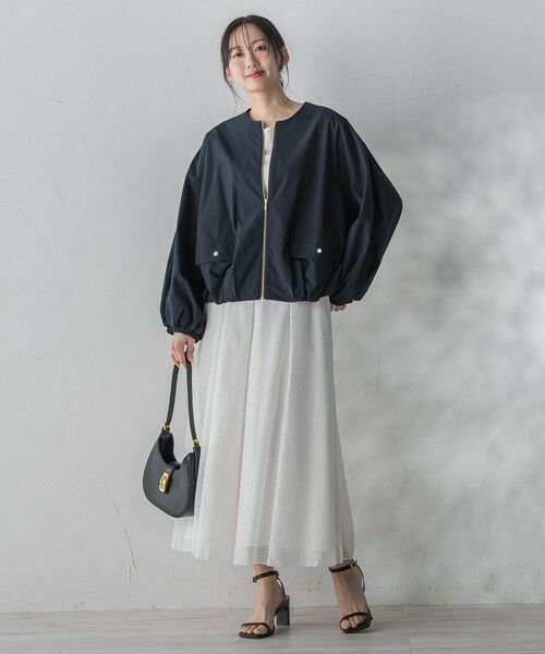 Droite lautreamont / ドロワットロートレアモン テーラードジャケット | 【WEB限定】2WAYサーブルクロス撥水ブルゾン | 詳細4