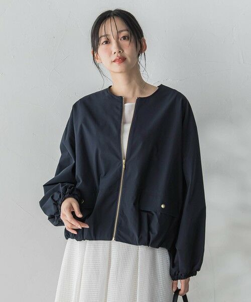 Droite lautreamont / ドロワットロートレアモン テーラードジャケット | 【WEB限定】2WAYサーブルクロス撥水ブルゾン | 詳細1