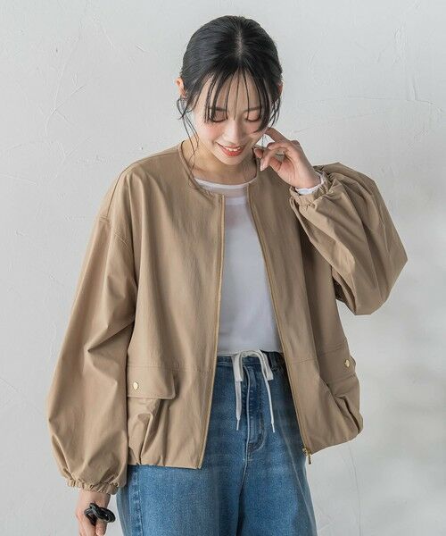 Droite lautreamont / ドロワットロートレアモン テーラードジャケット | 【WEB限定】2WAYサーブルクロス撥水ブルゾン | 詳細7