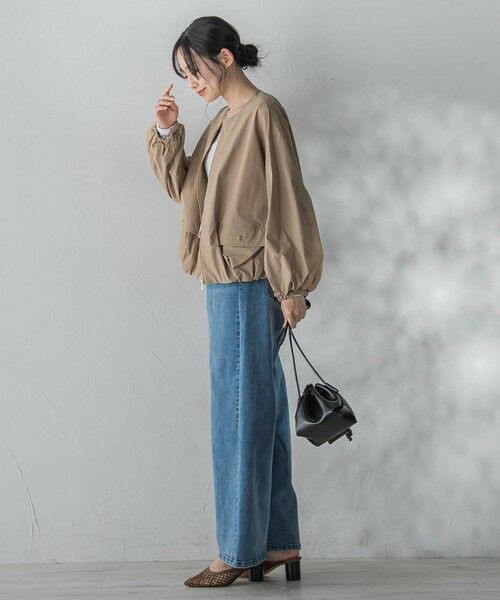 Droite lautreamont / ドロワットロートレアモン テーラードジャケット | 【WEB限定】2WAYサーブルクロス撥水ブルゾン | 詳細11