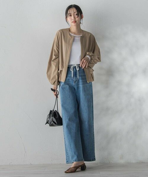 Droite lautreamont / ドロワットロートレアモン テーラードジャケット | 【WEB限定】2WAYサーブルクロス撥水ブルゾン | 詳細12