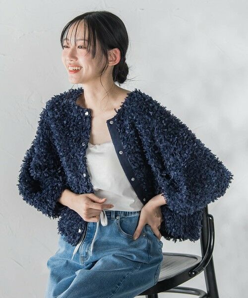 Droite lautreamont / ドロワットロートレアモン テーラードジャケット | ショウセンモールインレーブルゾン（ネイビー）