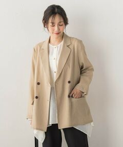 Droite lautreamont / ドロワットロートレアモン テーラードジャケット | シアー麻調合繊ジャケット