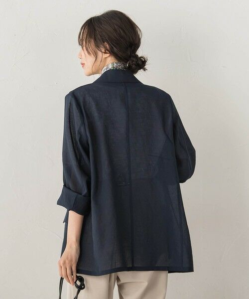 Droite lautreamont / ドロワットロートレアモン テーラードジャケット | シアー麻調合繊ジャケット | 詳細3
