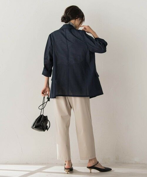 Droite lautreamont / ドロワットロートレアモン テーラードジャケット | シアー麻調合繊ジャケット | 詳細5