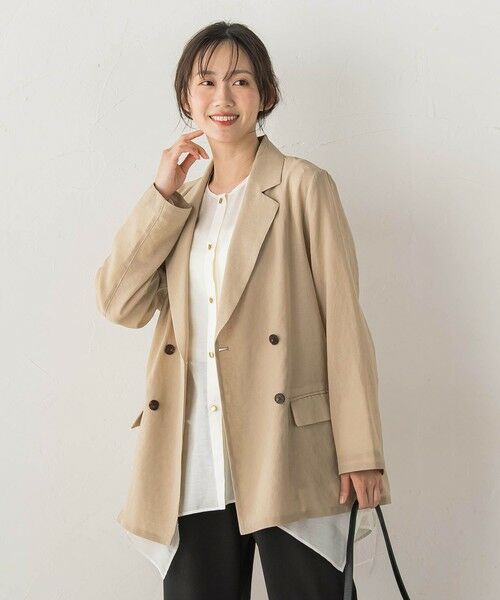 Droite lautreamont / ドロワットロートレアモン テーラードジャケット | シアー麻調合繊ジャケット | 詳細9