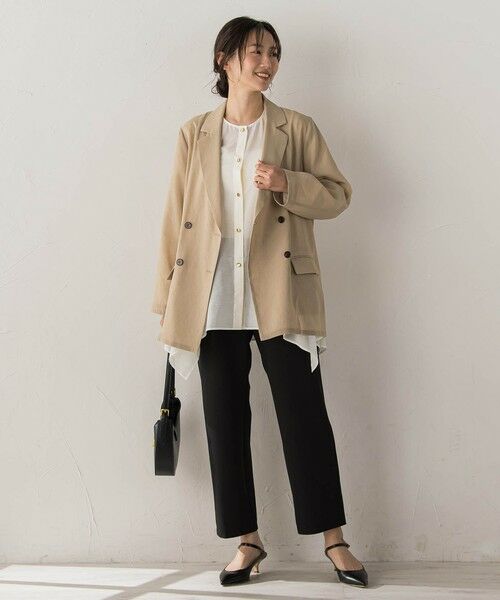 Droite lautreamont / ドロワットロートレアモン テーラードジャケット | シアー麻調合繊ジャケット | 詳細12