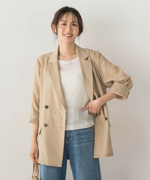 Droite lautreamont / ドロワットロートレアモン テーラードジャケット | シアー麻調合繊ジャケット | 詳細14