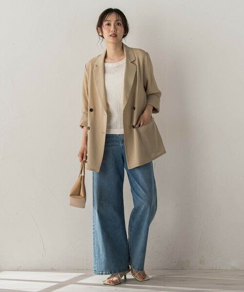 Droite lautreamont / ドロワットロートレアモン テーラードジャケット | シアー麻調合繊ジャケット | 詳細15