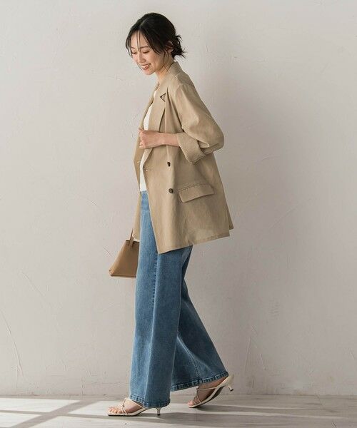 Droite lautreamont / ドロワットロートレアモン テーラードジャケット | シアー麻調合繊ジャケット | 詳細16