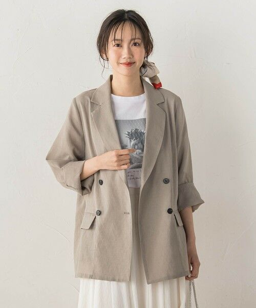 Droite lautreamont / ドロワットロートレアモン テーラードジャケット | シアー麻調合繊ジャケット | 詳細20