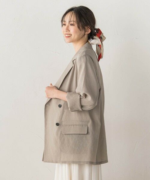 Droite lautreamont / ドロワットロートレアモン テーラードジャケット | シアー麻調合繊ジャケット | 詳細21