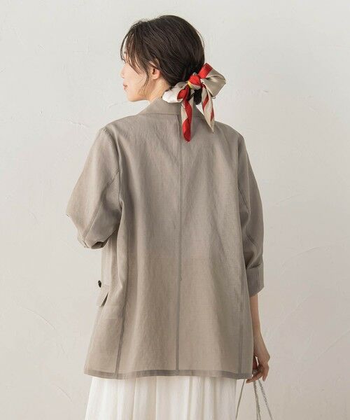 Droite lautreamont / ドロワットロートレアモン テーラードジャケット | シアー麻調合繊ジャケット | 詳細22