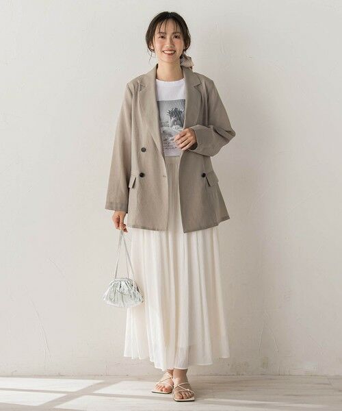 Droite lautreamont / ドロワットロートレアモン テーラードジャケット | シアー麻調合繊ジャケット | 詳細23