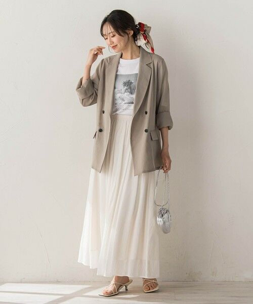 Droite lautreamont / ドロワットロートレアモン テーラードジャケット | シアー麻調合繊ジャケット | 詳細25