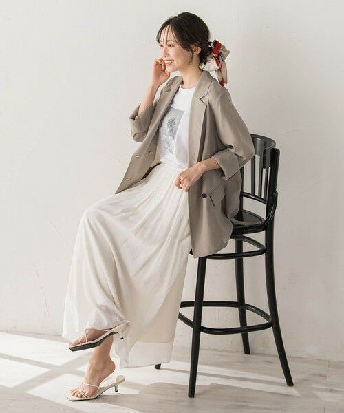 Droite lautreamont / ドロワットロートレアモン テーラードジャケット | シアー麻調合繊ジャケット | 詳細26