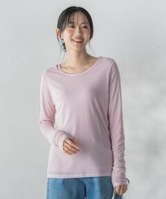 Droite lautreamont / ドロワットロートレアモン カットソー | シアーフライス×チュールレイヤードプルオーバー