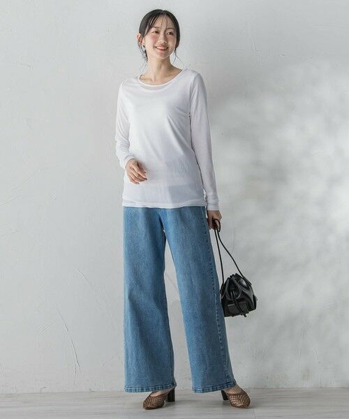 Droite lautreamont / ドロワットロートレアモン カットソー | シアーフライス×チュールレイヤードプルオーバー | 詳細8