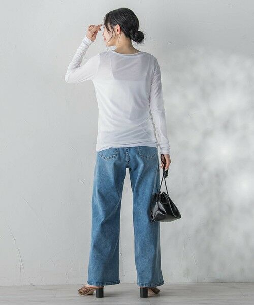 Droite lautreamont / ドロワットロートレアモン カットソー | シアーフライス×チュールレイヤードプルオーバー | 詳細9